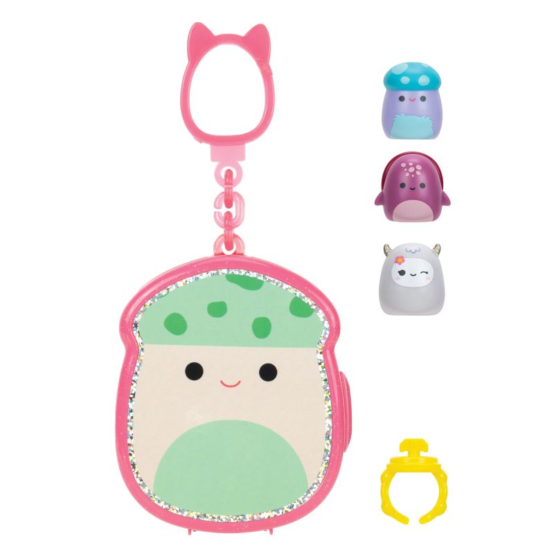 SQUISHMALLOWS CLIP-A-LONGS 3 figūriņas necaurspīdīgā iepakojumā, 2,5 cm